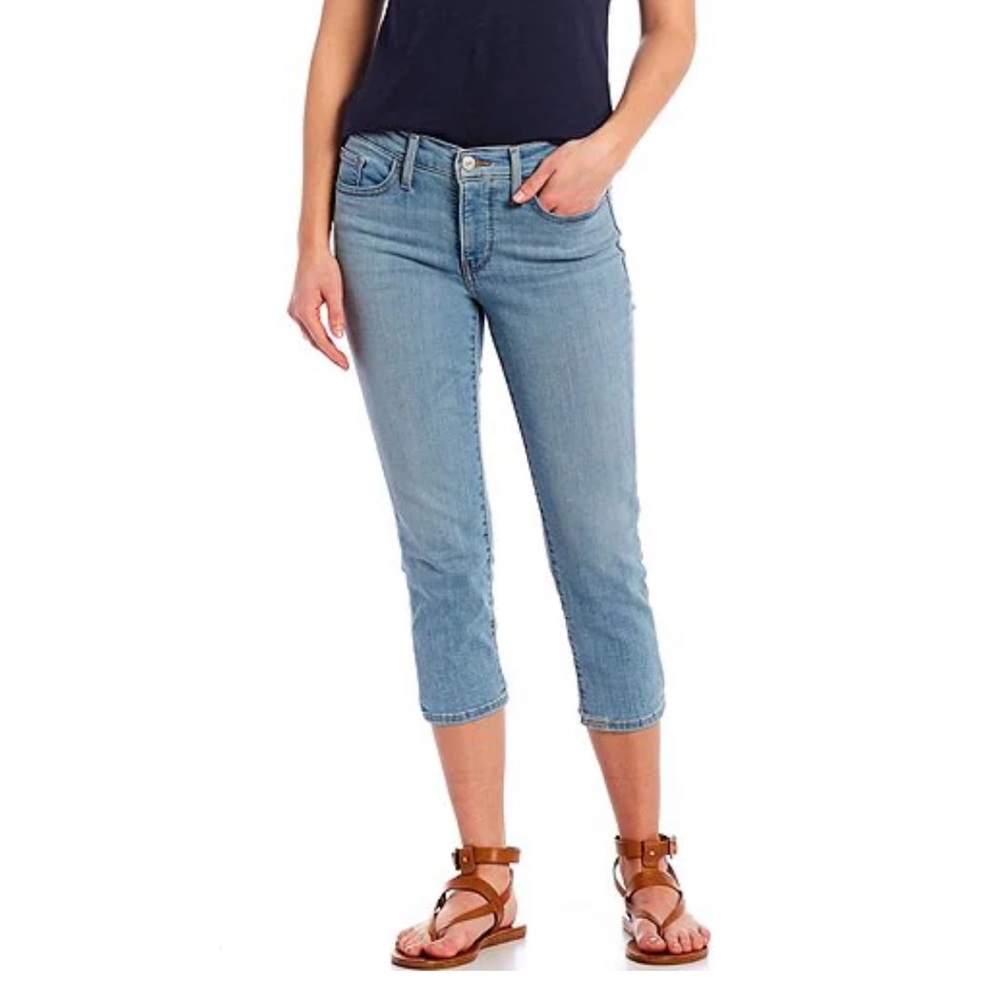 Levi's 311 Shaping Mid Rise Skinny Leg Capri Jeans